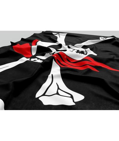 Drapeau Tête de Mort Pirate Bandanna rouge-Calaveras