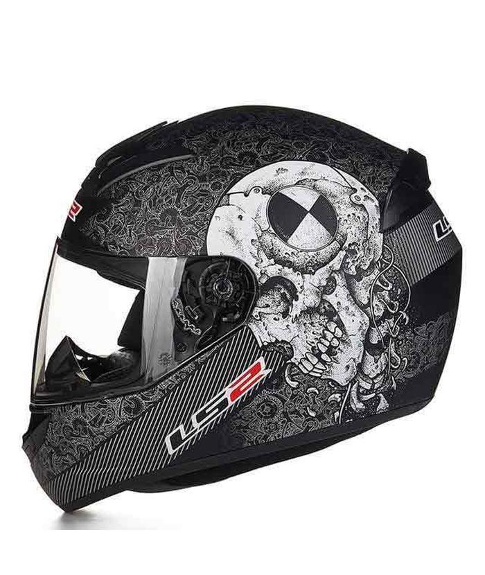 Casque Moto Tête de Mort Intégrale Squelettique