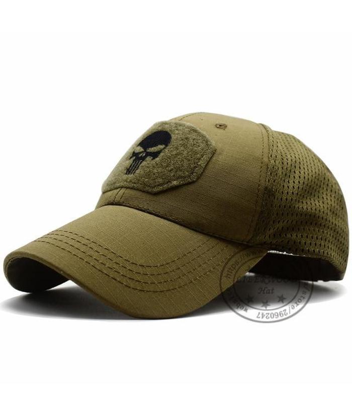 Casquette Tête de Mort Punisher Caramel