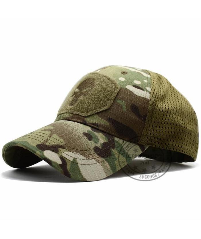 Casquette Tête de Mort Punisher Militaire