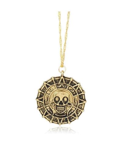 Collier Tête de Mort <br>Pirate des Caraïbes (Acier)