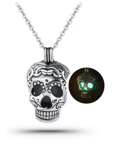 Collier Tête de Mort Crâne Calavera (Argent)