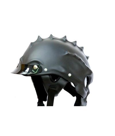 Casque Moto Tête de Mort Crânien Noir Matte-Calaveras