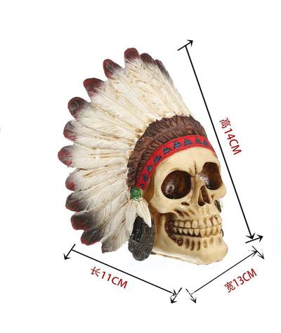 Crâne Tête de Mort Chef indien-Calaveras
