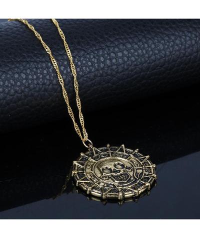 Collier Tête de Mort <br>Pirate des Caraïbes (Acier)-Calaveras