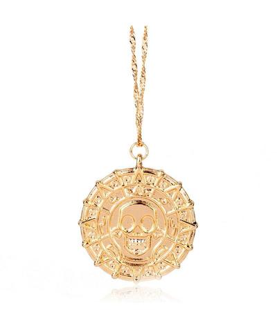 Collier Tête de Mort <br>Pirate des Caraïbes (Acier)-Calaveras