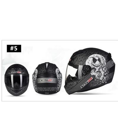 Casque Moto Tête de Mort Intégrale Squelettique-Calaveras