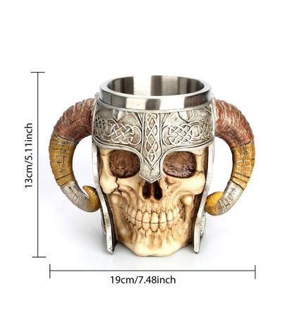 Mug Tête de Mort Viking-Calaveras