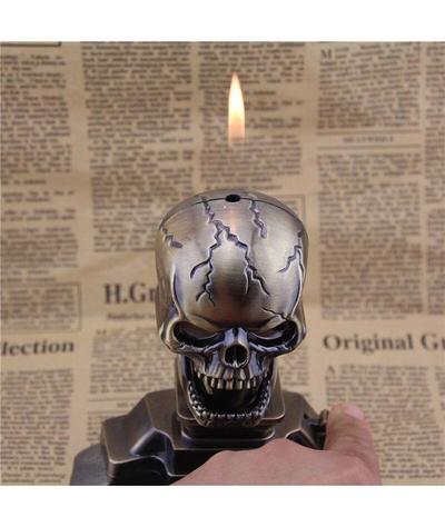 Cendrier et Briquet En Forme de Tête de Mort-Calaveras