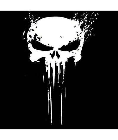 Sticker Tête de Mort Punisher-Calaveras