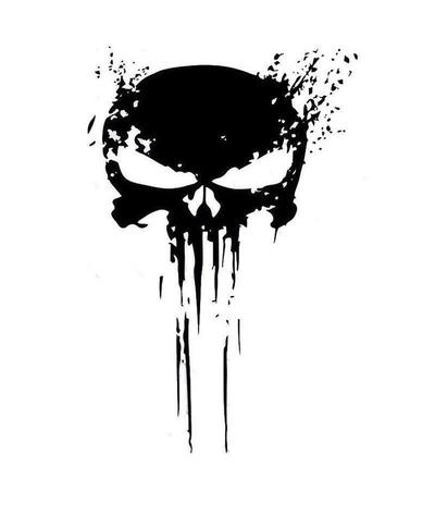 Sticker Tête de Mort Punisher