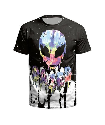 T-Shirt Tête de Mort Alien